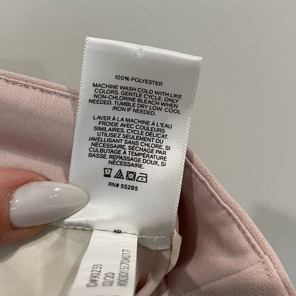 Express Shortie High Rise Blush Pink Shorts - Picture 8 of 8